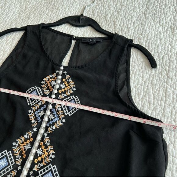 ✨ Iris Los Angeles Black Sheer Top Medium - Picture 8 of 8